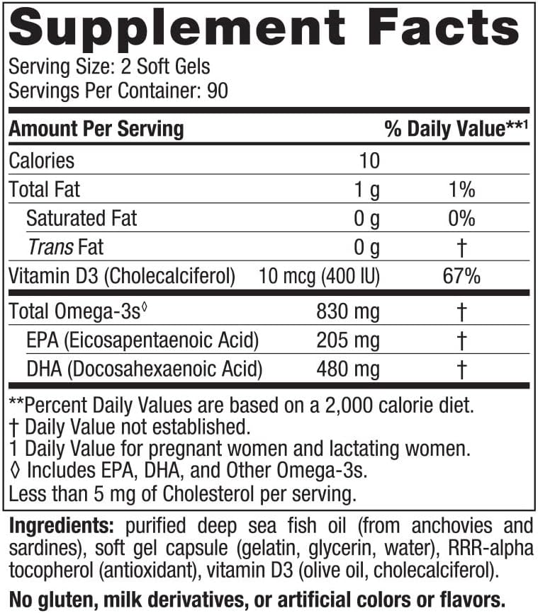 Nordic Naturals Prenatal DHA, Strawberry - 120 Soft Gels - 830 mg Omega-3 + 400 IU Vitamin D3 - Supports Brain Development in Babies During Pregnancy & Lactation - Non-GMO - 60 Servings