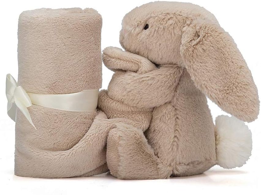 Jellycat Bashful Beige Bunny Baby Stuffed Animal Security Blanket