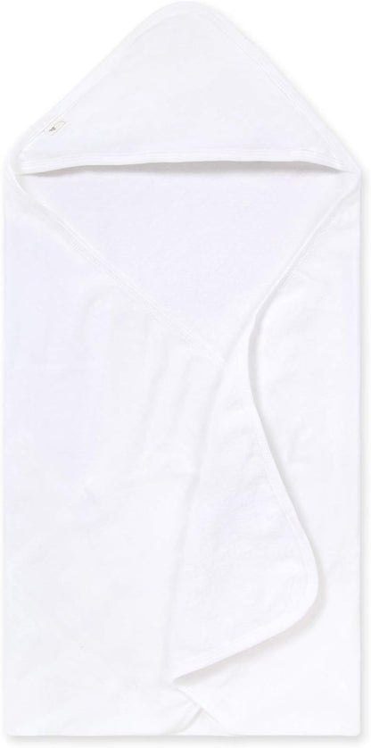 Burt's Bees Baby - Hooded Towels, Absorbent Knit Terry, Super Soft Single Ply, 100% Organic Cotton (Hello Moon!, 2-Pack)