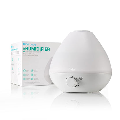 Frida Baby 3-in-1 Cool Mist Humidifier for Baby with Diffuser + Nightlight, Baby Humidifier for Bedroom, Nursery + Large Rooms, Quiet, Auto Shut Off, Runs +24hrs