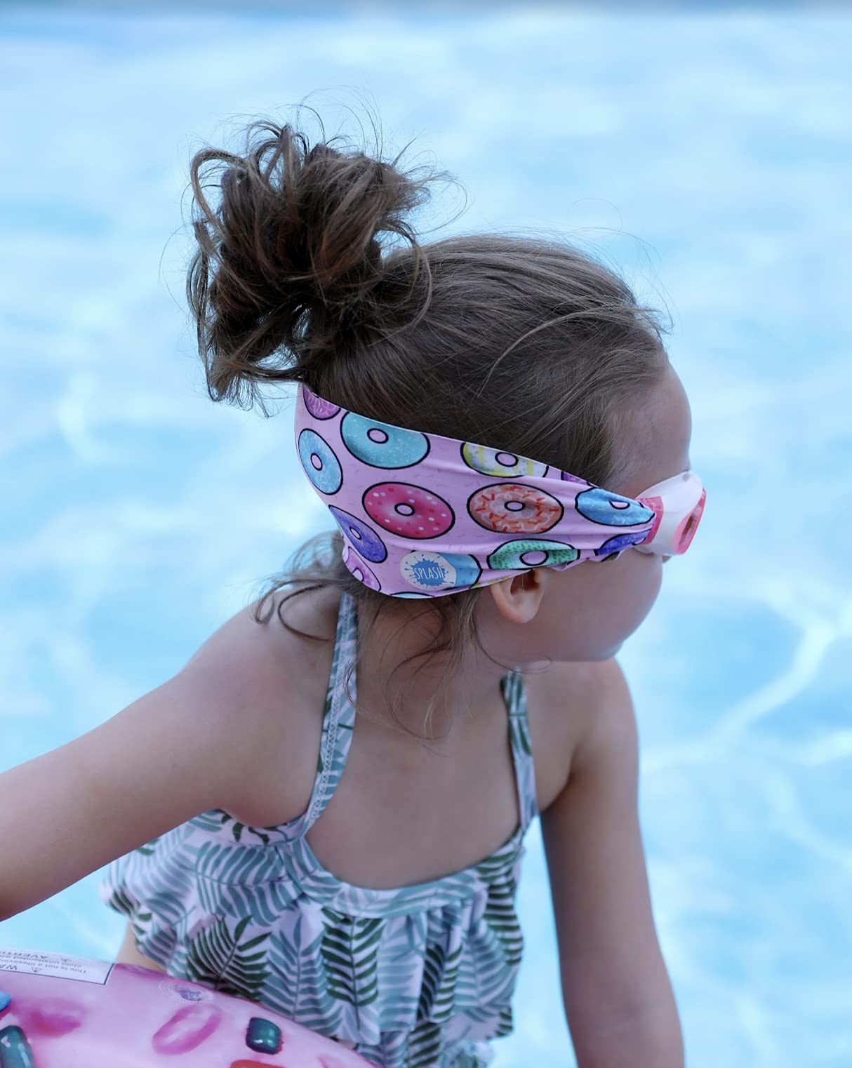 SPLASH SWIM GOGGLES with Fabric Strap - Pink & Purples Collection | Fun, Fashionable, Comfortable - Adult & Kids Swim Goggles