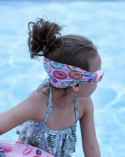 SPLASH SWIM GOGGLES with Fabric Strap - Pink & Purples Collection | Fun, Fashionable, Comfortable - Adult & Kids Swim Goggles