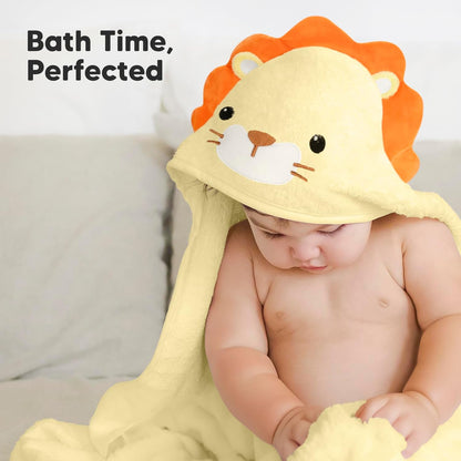 KeaBabies Baby Hooded Towel - Viscose from Bamboo Baby Towel Organic Bamboo Towel, Infant Towel, Large Hooded Towel, Baby Bath Towel with Hood for Girls,Babies,Newborn Boys,Toddler(Serenity)