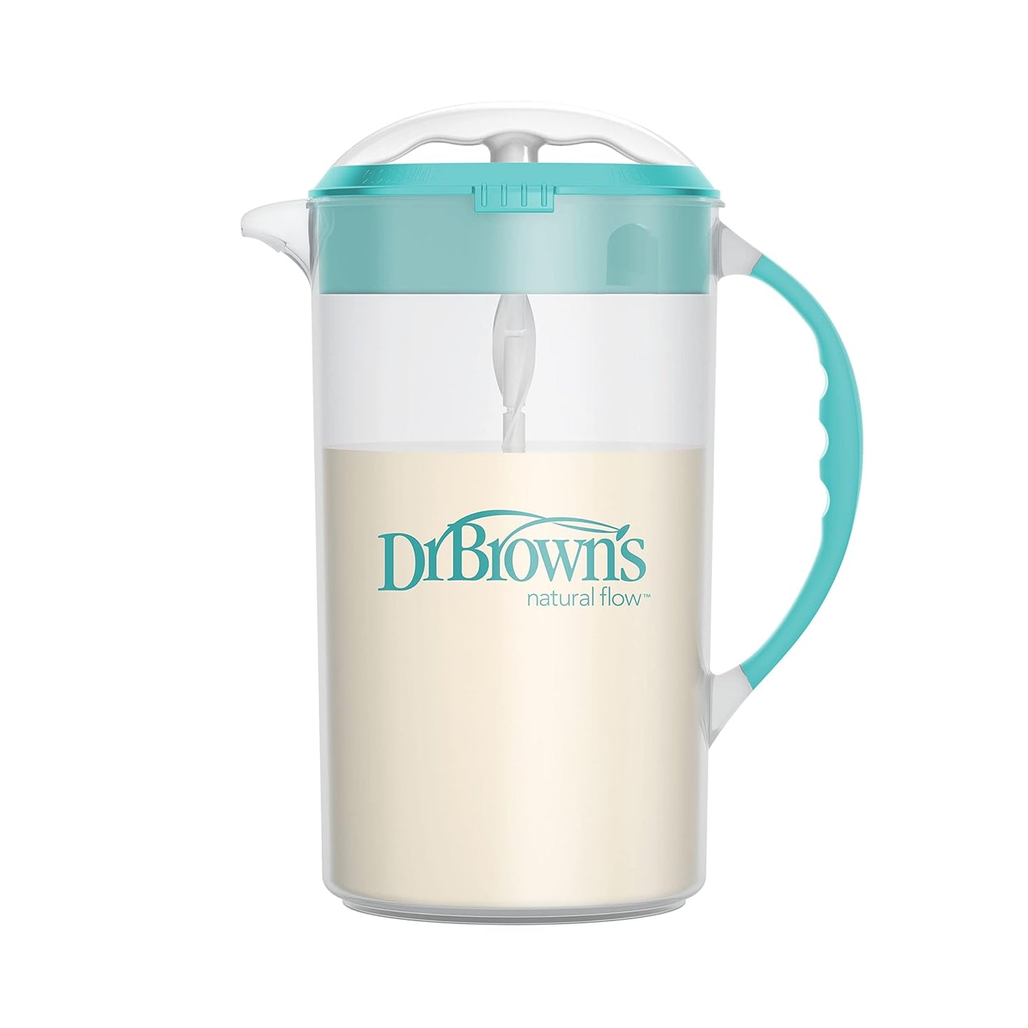 Dr. Brown's Baby Formula Mixing Pitcher with Adjustable Stopper, Locking Lid, & No Drip Spout, 32oz, BPA Free, Black