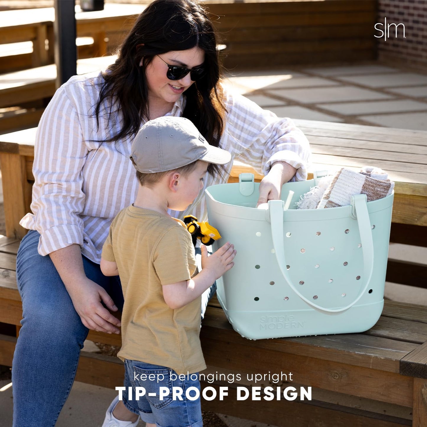 Simple Modern Beach Bag Rubber Tote