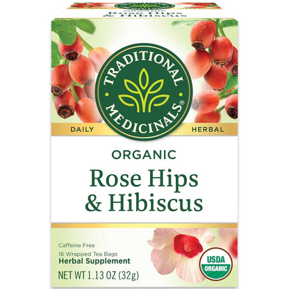 Traditional Medicinals Tea, Organic Raspberry Leaf, Eases Menstrual Cramps, Supports a Healthy Pregnancy, 96 Tea Bags (6 Pack)