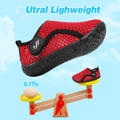 JIASUQI Baby Boys Girls Barefoot Swim Pool Water Shoes Beach Walking Sandals Athletic Sneakers