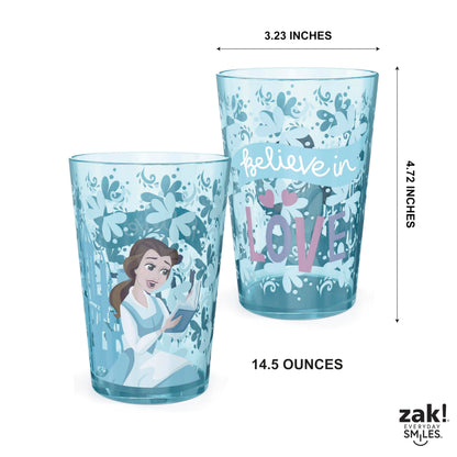 Zak Designs Bluey Nesting Tumbler Set Includes Durable Plastic Cups with Variety Artwork, Fun Drinkware is Perfect for Kids (14.5 oz, 4-Pack, Non-BPA)