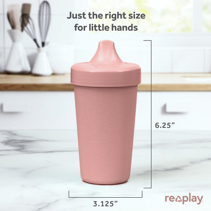 Re Play Made in USA 10 Oz. Sippy Cups for Toddlers (4-pack) Spill Proof Sippy Cup for 1+ Year Old - Dishwasher/Microwave Safe - Hard Spout Kids Cups with Lid 3.13" x 6.25" (Modern Mint)