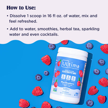 Ultima Replenisher Hydration Electrolyte Powder- 90 Servings- Keto & Sugar Free- Feel Replenished, Revitalized- Naturally Sweetened- Non- GMO & Vegan Electrolyte Drink Mix- Pink Lemonade