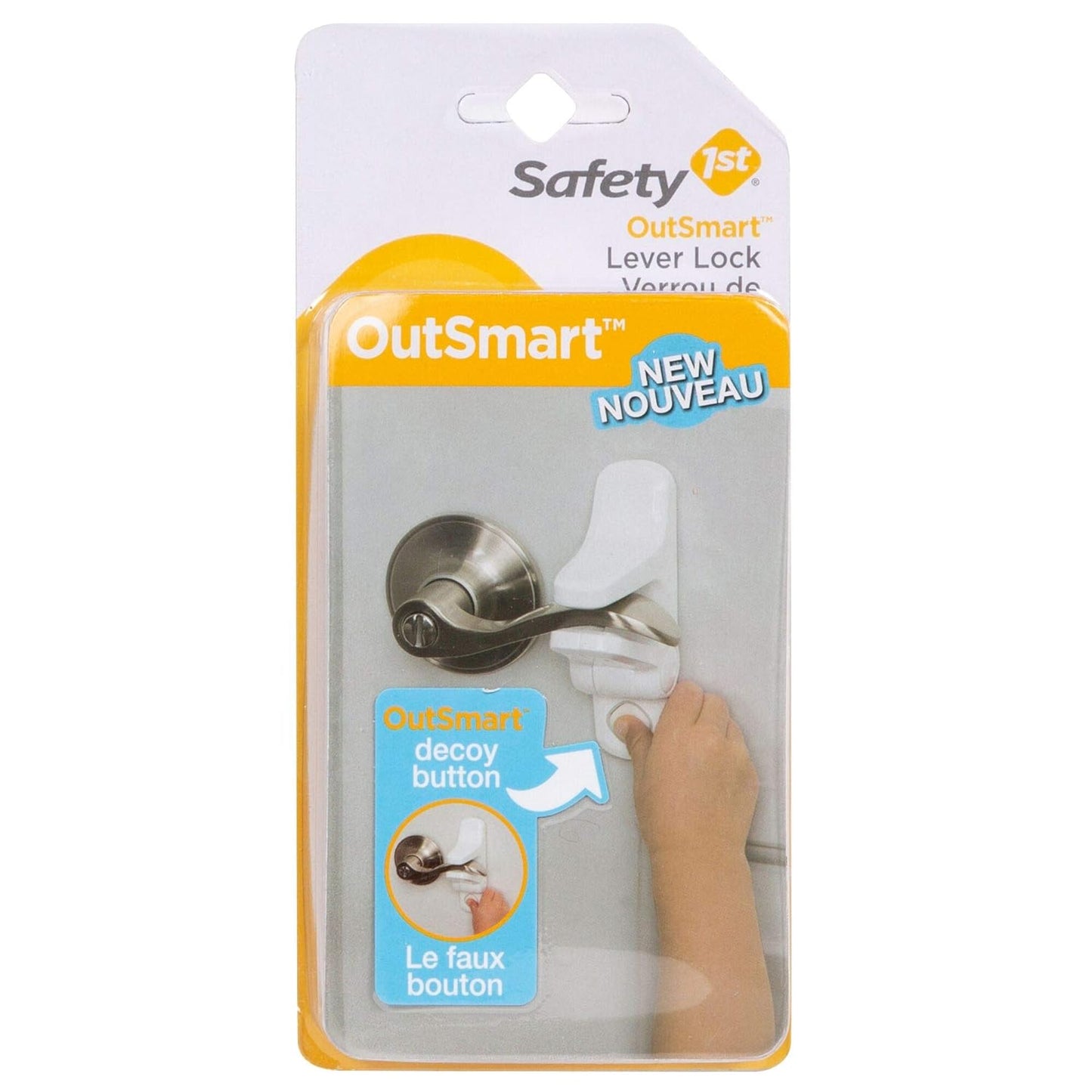 Safety 1st OutSmart Child Proof Door Lever Lock, White, 1 Count