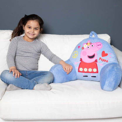 Peppa Pig I'm Just So Happy Toddler Nap-Mat - Includes Pillow and Fleece Blanket – Great for Girls or Boys Napping during Daycare or Preschool - Fits Toddlers