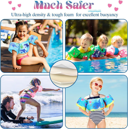 Heysplash Swim Vest for Kids, Toddler Pool Floaties Fit 20-50/70 Lbs, Children Swimming Vest with Adjustable Strap, Swim Jacket Water Wing Arm Float, Puddle Sea Beach Boat Jumper Boy Girl Baby Age 2-6