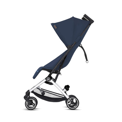 gb Pockit+ All-Terrain, Ultra Compact Lightweight Travel Stroller with Canopy and Reclining Seat in Velvet Black