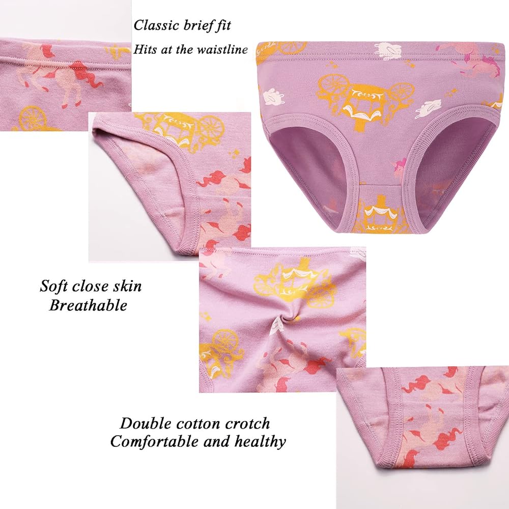 Hahan Baby Soft Cotton Panties Cotton Little Girls Underwear Toddler Briefs