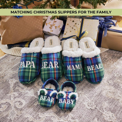 Dearfoams Gifts for Women Matching Christmas Holiday Mama Bear Slipper