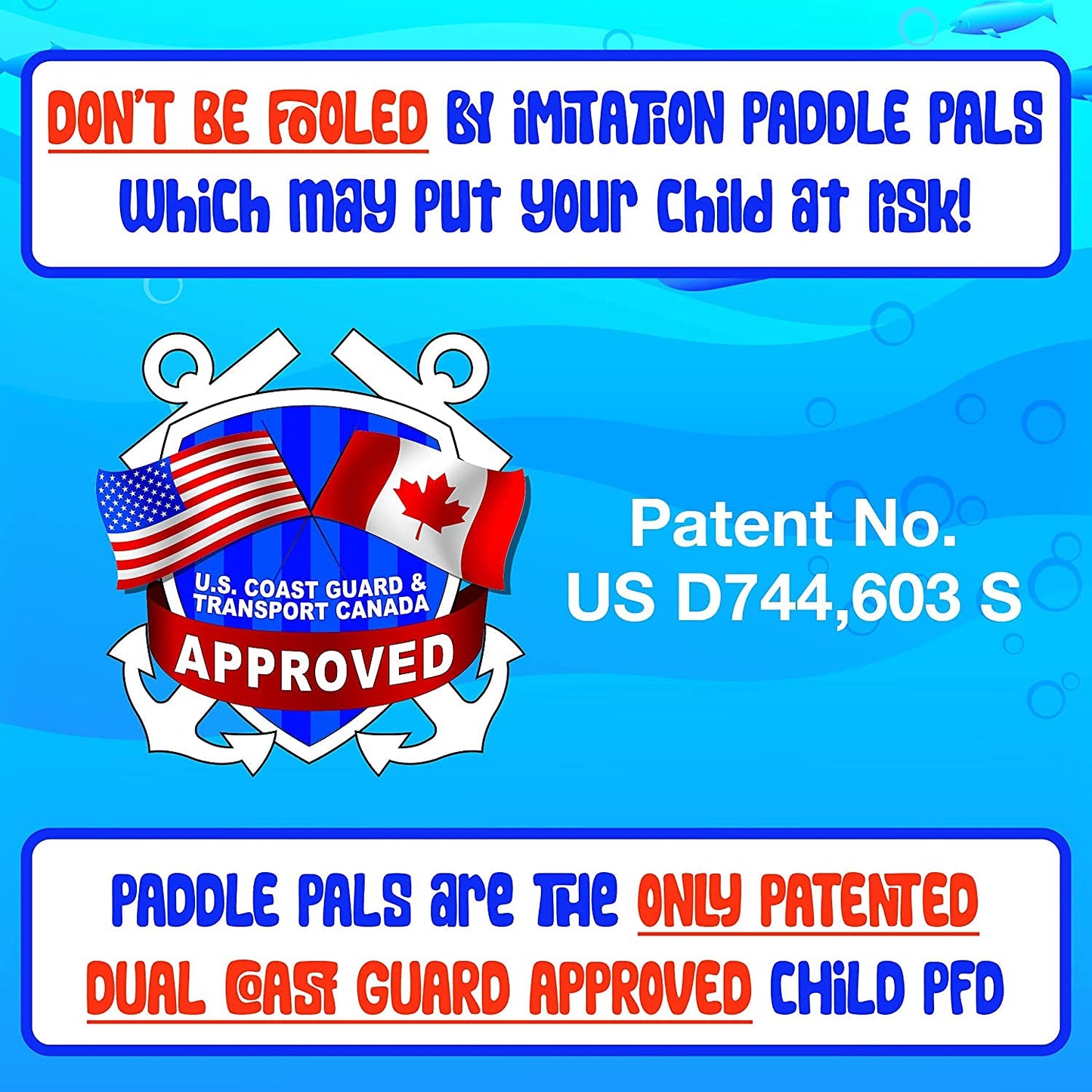 Body Glove Paddle Pals Life Jacket - The Safest Patented U.S. Coast Guard Approved Kids Swim Vest 33-55 LBS