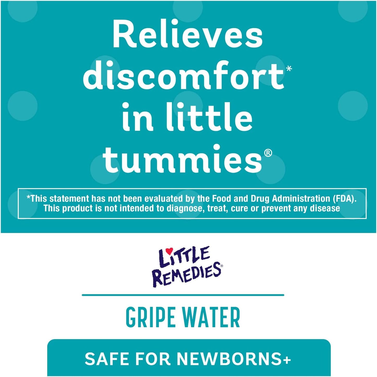 Little Remedies Gripe Water-No Alcohol, Sodium Bicarbonate, Artificial Color & Gluten Free-Safe for Newborns, 4 Fl. Oz (Pack of 1)