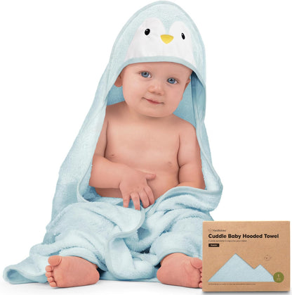 KeaBabies Baby Hooded Towel - Viscose from Bamboo Baby Towel Organic Bamboo Towel, Infant Towel, Large Hooded Towel, Baby Bath Towel with Hood for Girls,Babies,Newborn Boys,Toddler(Serenity)