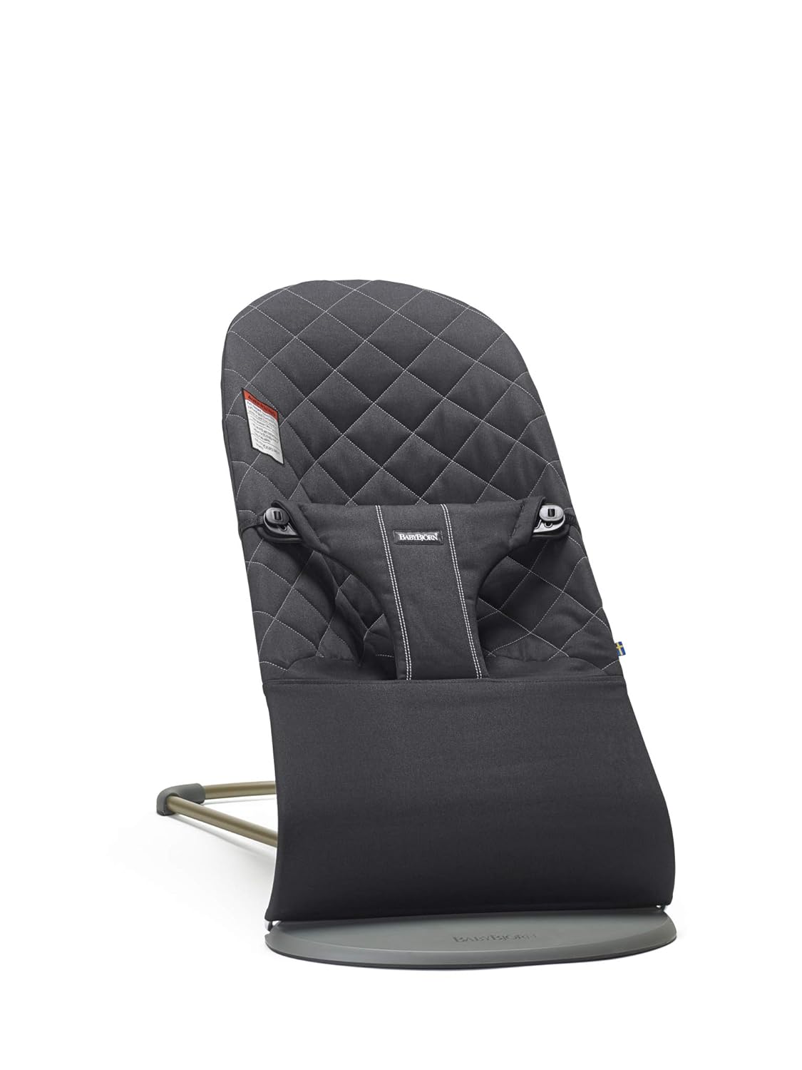 BabyBjörn Bouncer Bliss, Cotton, Classic Quilt, Anthracite