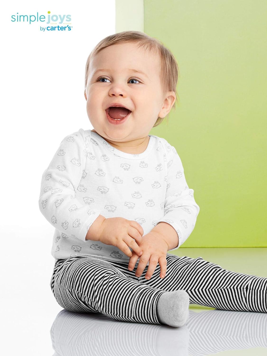 Simple Joys by Carter's Unisex Babies' Cotton Pants, Pack of 4