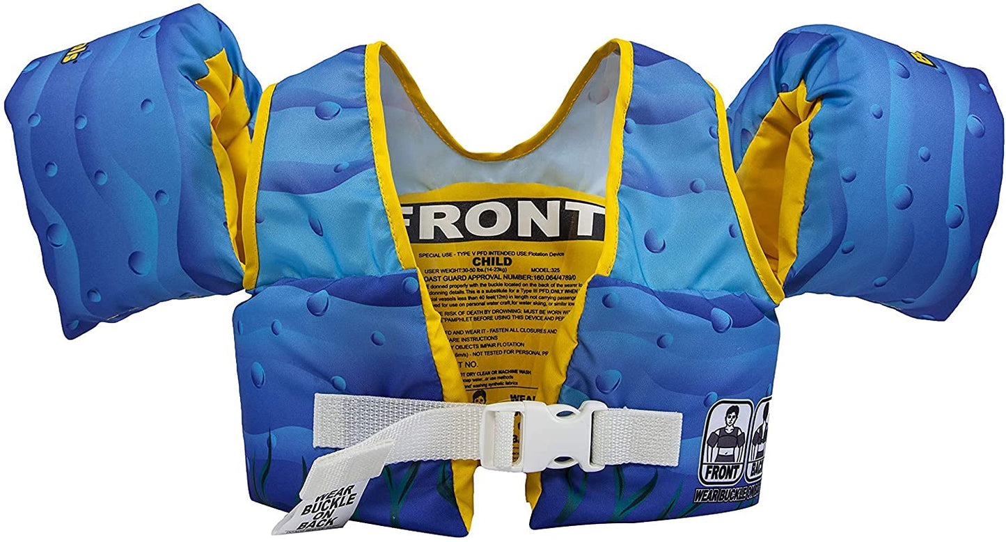 Body Glove Paddle Pals Life Jacket - The Safest Patented U.S. Coast Guard Approved Kids Swim Vest 33-55 LBS