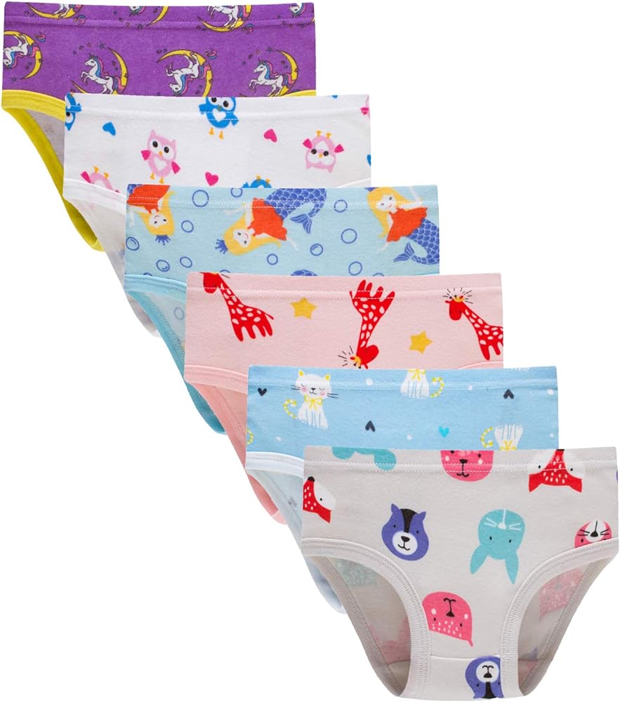 Hahan Baby Soft Cotton Panties Cotton Little Girls Underwear Toddler Briefs