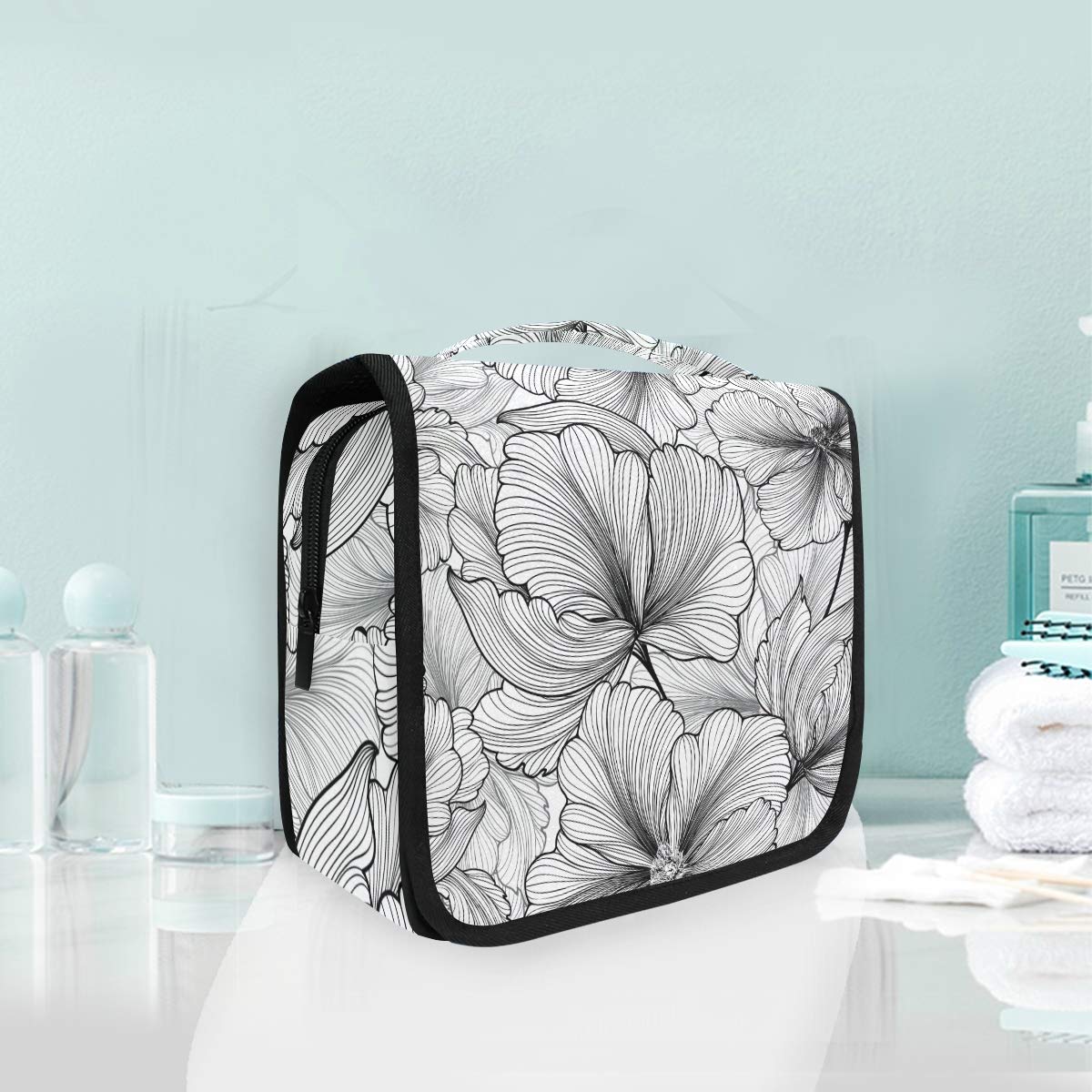 senya Hanging Travel Toiletry Bag Kit Makeup Case Cosmetics Organizer for Men Women