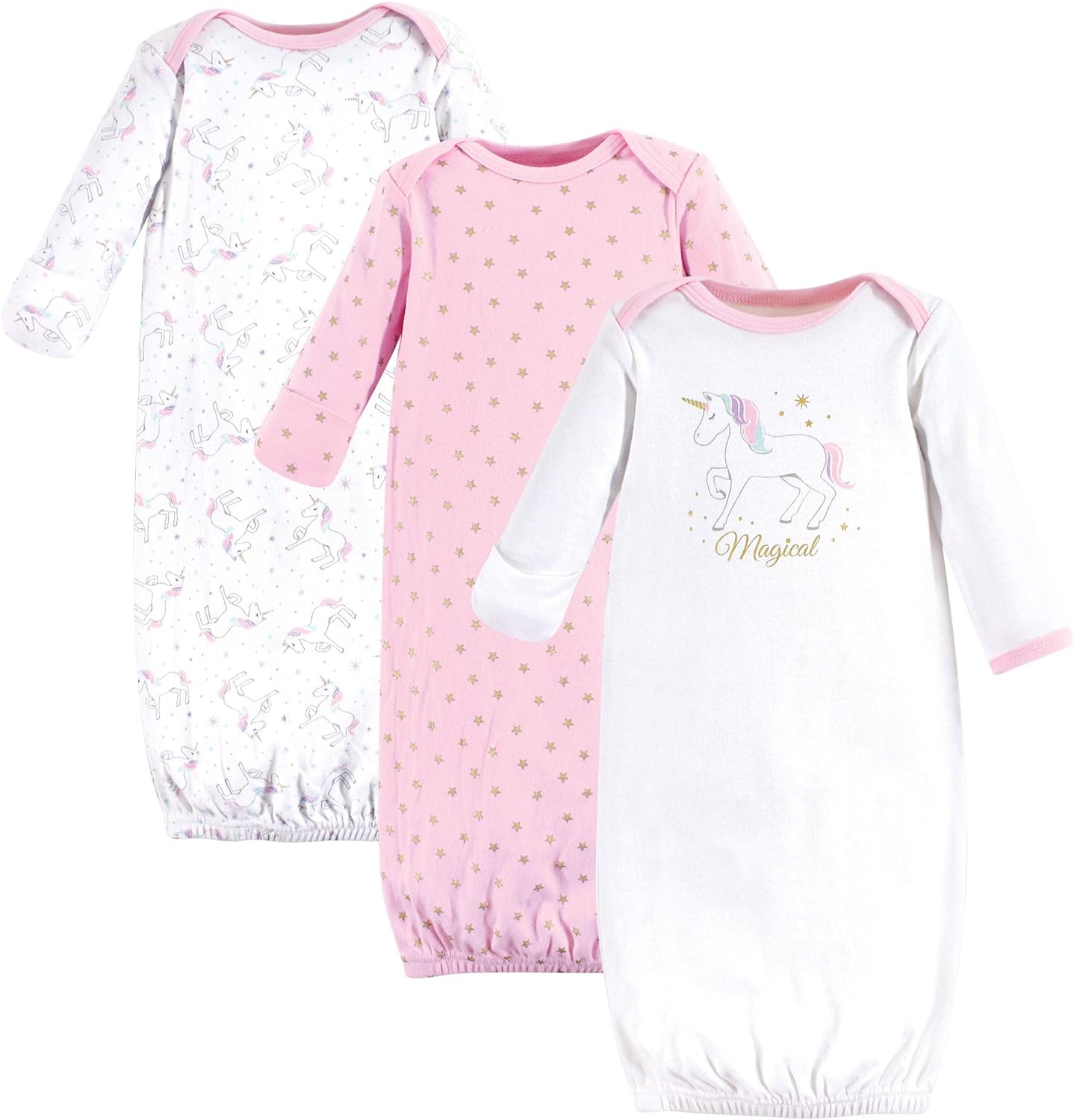 Hudson Baby baby-girls Cotton Gowns