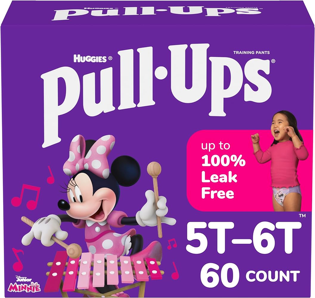 Pull-Ups Girls' Potty Training Pants, 2T-3T (16-34 lbs), 124 Count (4 packs of 31), Packaging May Vary