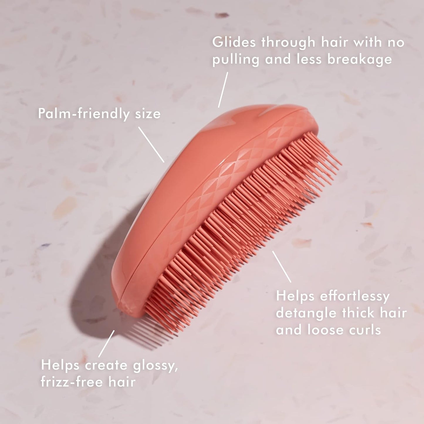 Tangle Teezer The Fine and Fragile Detangling Brush, Dry and Wet Hair Brush Detangler for Color-Treated, Fine and Fragile Hair, Mint Violet