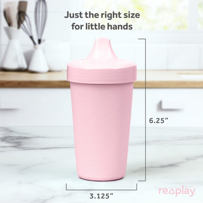 Re Play Made in USA 10 Oz. Sippy Cups for Toddlers (4-pack) Spill Proof Sippy Cup for 1+ Year Old - Dishwasher/Microwave Safe - Hard Spout Kids Cups with Lid 3.13" x 6.25" (Modern Mint)