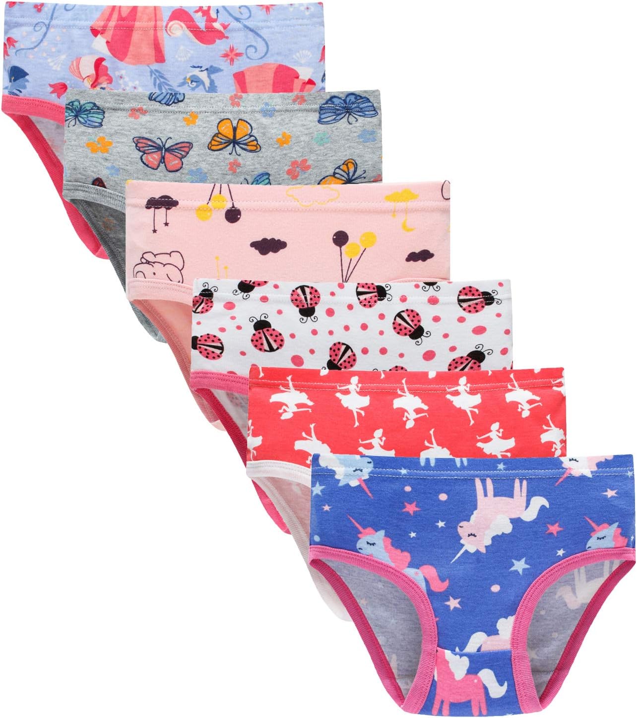 Hahan Baby Soft Cotton Panties Cotton Little Girls Underwear Toddler Briefs