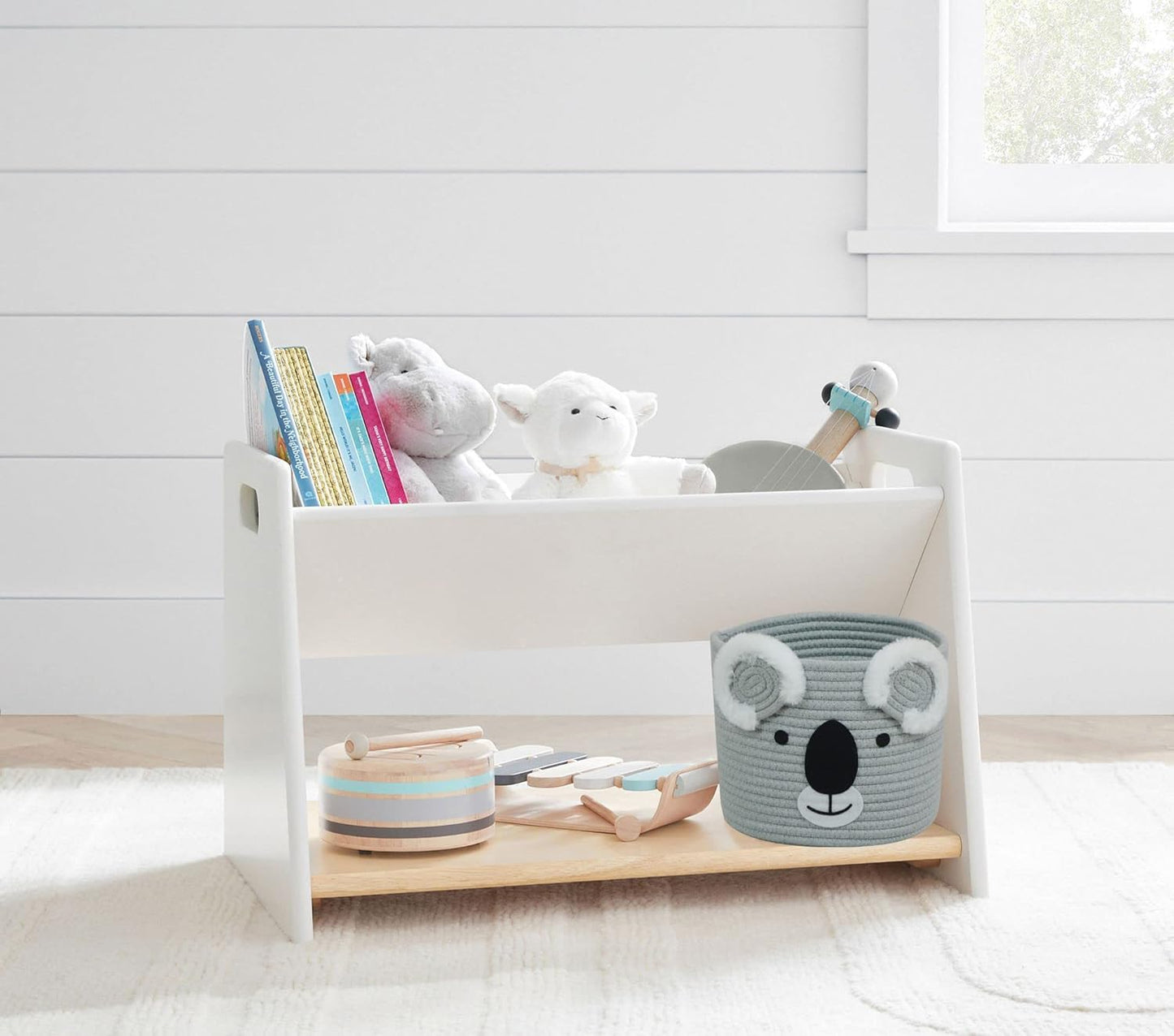 T&T Homewares Orange Fox Storage Basket - Medium, Multipurpose for Baby Diapers, Laundry, Kids Room, Dog/Cat Toys - Ideal for Woodland Nursery Decor & Organizing