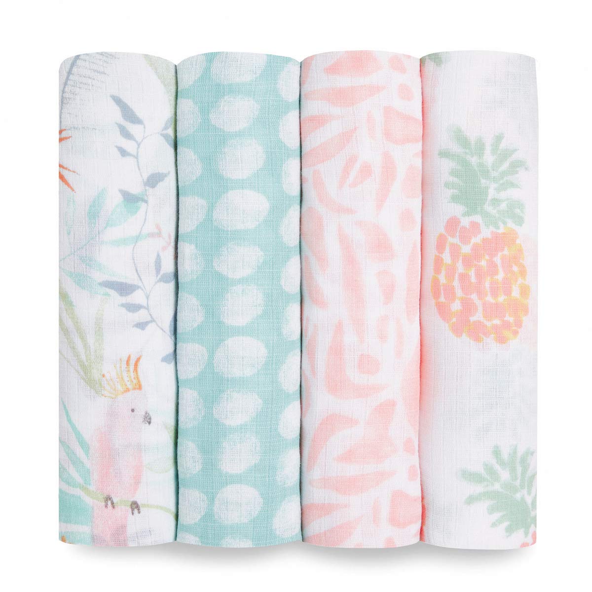 essentials cotton muslin swaddle 4-pack