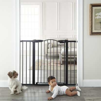 Cumbor 36" Extra Tall Baby Gate for Dogs and Kids with Wide 2-Way Door, 29.7"-40.6" Width, and Auto Close Personal Safety for Babies and Pets, Fits Doorways, Stairs, and Entryways