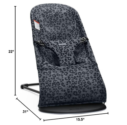 BabyBjörn Bouncer Bliss, Cotton, Classic Quilt, Anthracite