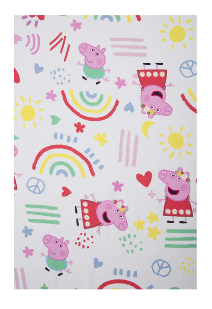 Peppa Pig I'm Just So Happy Toddler Nap-Mat - Includes Pillow and Fleece Blanket – Great for Girls or Boys Napping during Daycare or Preschool - Fits Toddlers