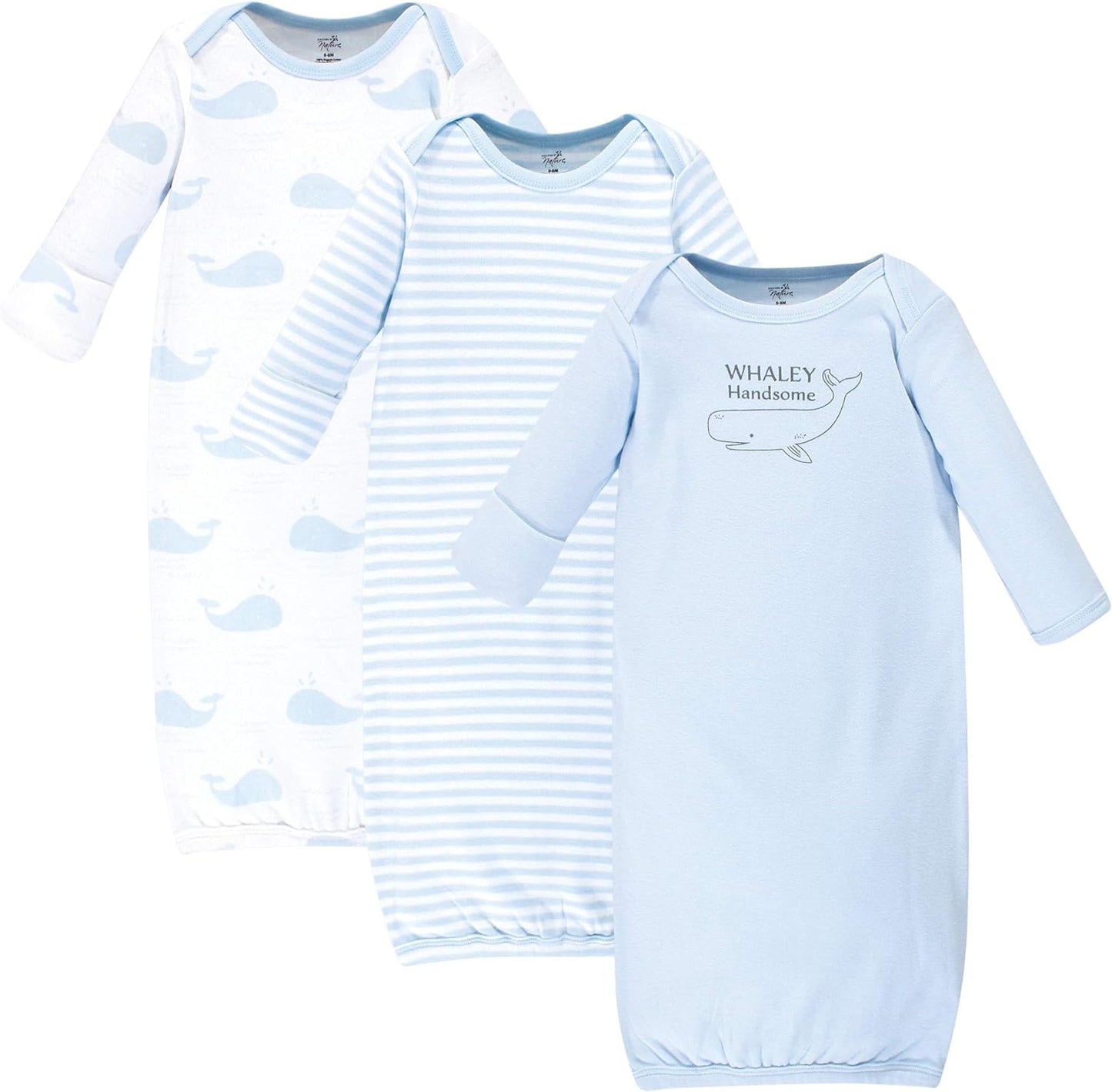 Touched by Nature Unisex Baby Organic Cotton Gowns