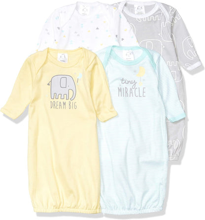 Gerber Baby Boy and Girls 4-Pack Sleeper Gown