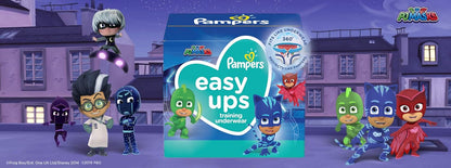 Pampers Easy Ups Boys & Girls Potty Training Pants - Size 3T-4T, 124 Count, Training Underwear