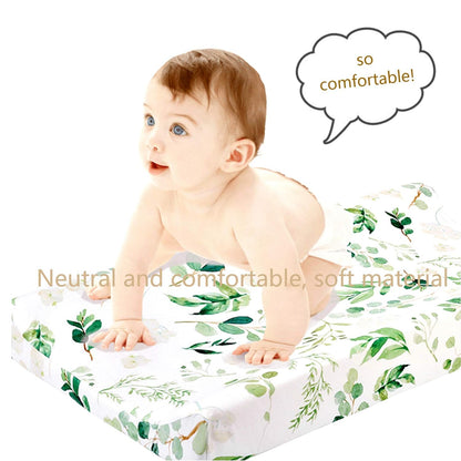 Baby Floral Diaper Changing Pad Cover Cradle Mattress Sheets, Infant Stretchy Fabric Changing Table Cover Changing Mat Cover Baby Nursery Diaper Changing Pad Sheets (Floral)