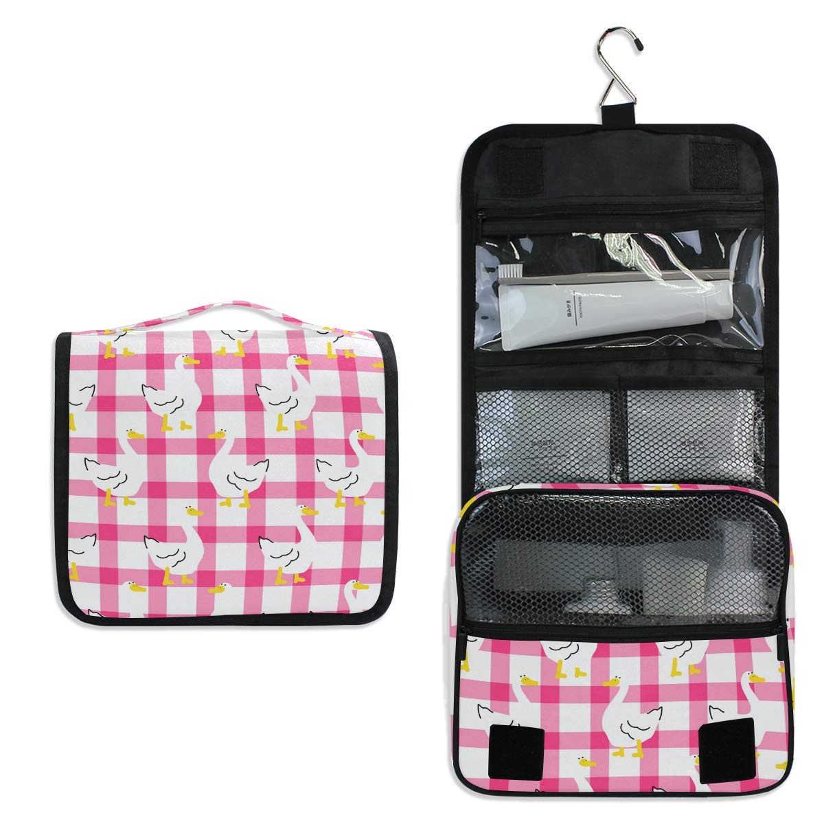 senya Hanging Travel Toiletry Bag Kit Makeup Case Cosmetics Organizer for Men Women