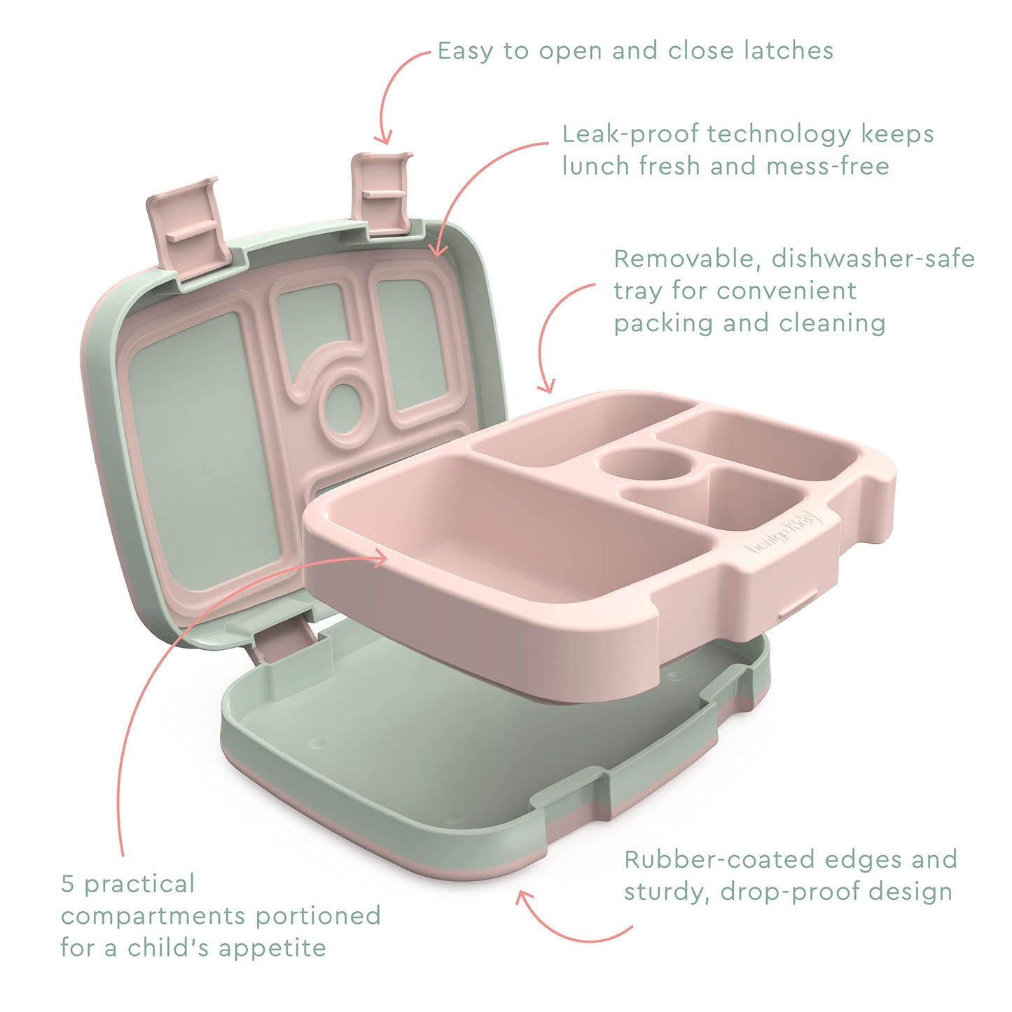 Bentgo® Kids Prints Leak-Proof, 5-Compartment Bento-Style Kids Lunch Box - Ideal Portion Sizes for Ages 3 to 7 - BPA-Free, Dishwasher Safe, Food-Safe Materials - 2023 Collection (Friendly Skies)…