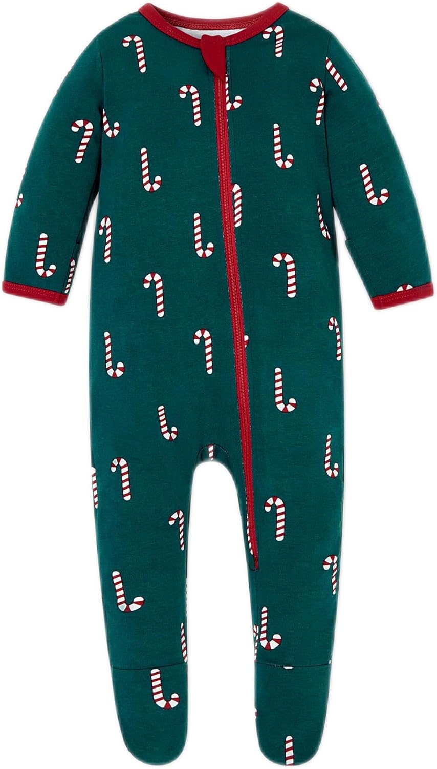 Owlivia Organic Cotton Baby Pajamas, Boys Girls Zip Front Sleep 'N Play, Footed Sleeper, Long Sleeve