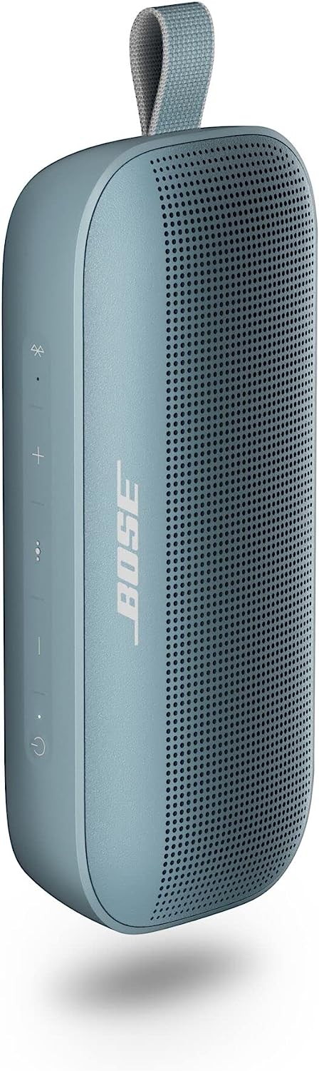 Bose SoundLink Flex Bluetooth Speaker, Portable Speaker with Microphone, Wireless Waterproof Speaker for Travel, Outdoor and Pool Use, Black