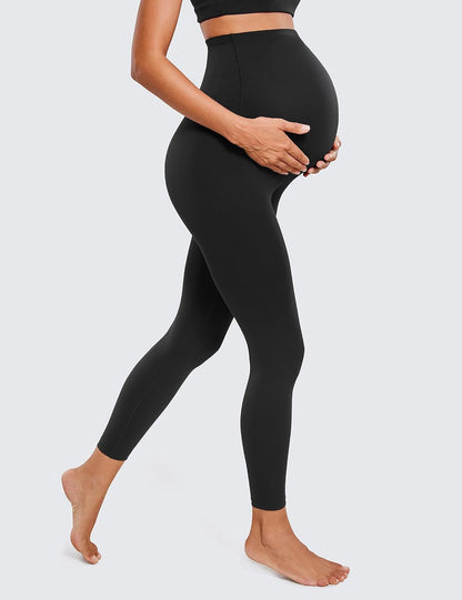 CRZ YOGA Womens Butterluxe Maternity Leggings 25" / 28" - Workout Activewear Yoga Pregnancy Pants Over The Belly Buttery Soft