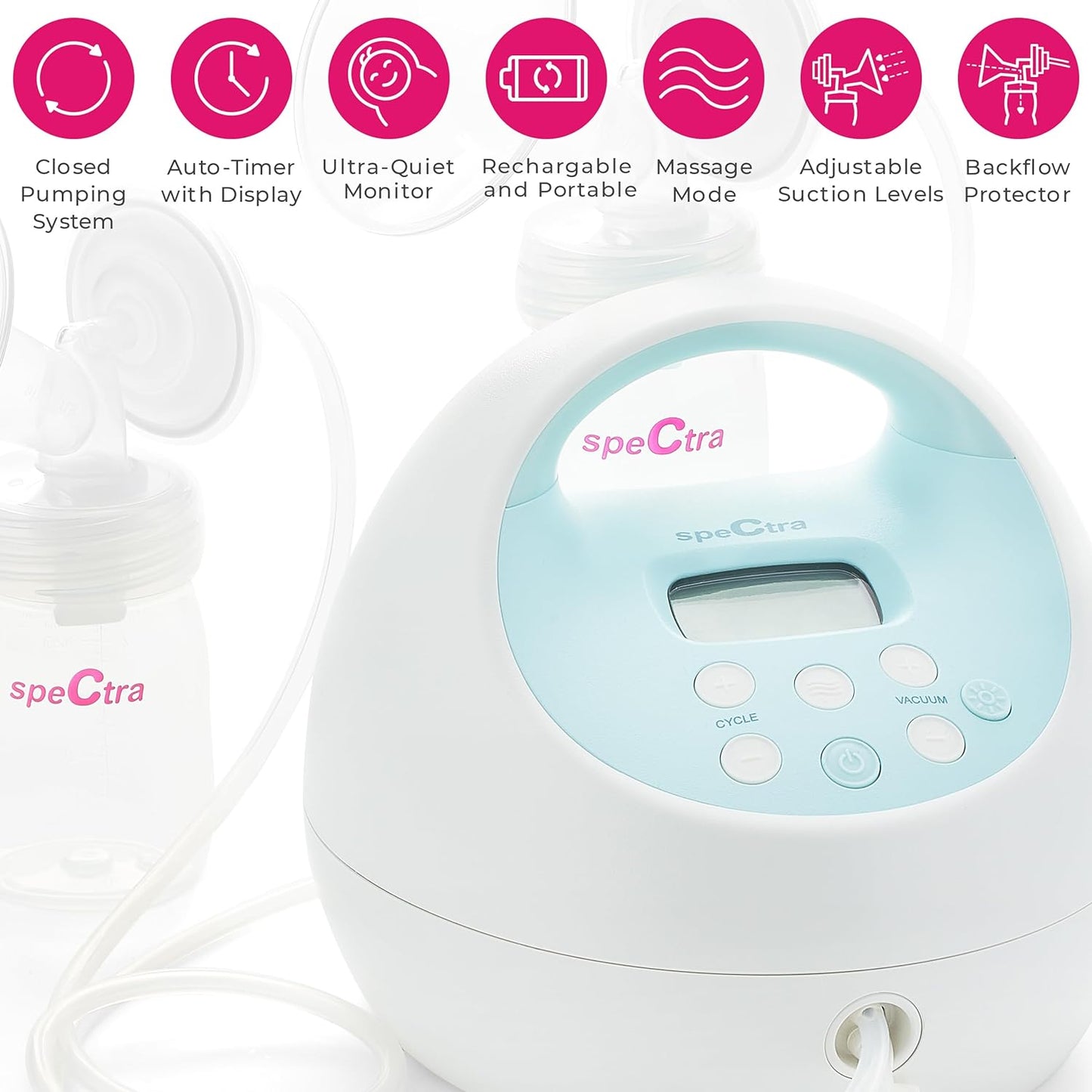 Spectra - S1 Plus Electric Breast Milk Pump for Baby Feeding - Convenient Breast Feeding Support