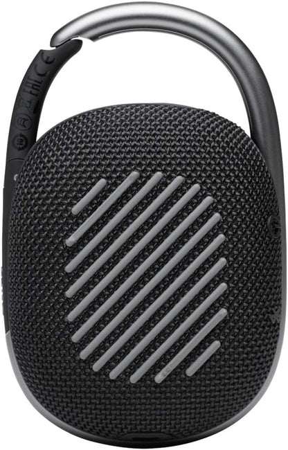 JBL Clip 4: Portable Speaker with Bluetooth, Built-in Battery, Waterproof and Dustproof Feature - Black (JBLCLIP4BLKAM)