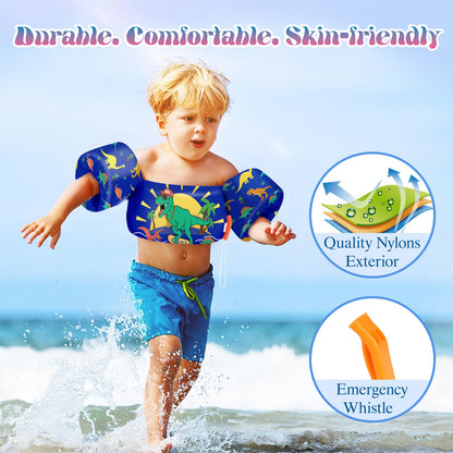 Heysplash Swim Vest for Kids, Toddler Pool Floaties Fit 20-50/70 Lbs, Children Swimming Vest with Adjustable Strap, Swim Jacket Water Wing Arm Float, Puddle Sea Beach Boat Jumper Boy Girl Baby Age 2-6